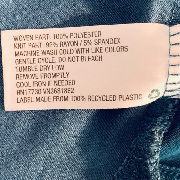 Merona Medium Blue Short Sleeve Square Neck Top Size XS - Picture 9 of 9